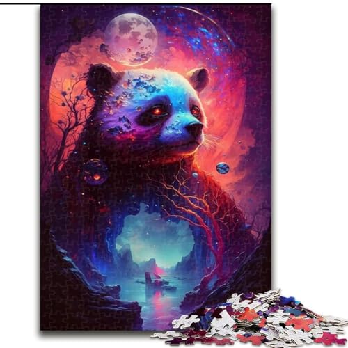 1000-teiliges Puzzle Panda Wonder Puzzle aus Holz, interaktives Familienspiel, Denksportgeschenk, Lernspielzeug 1000 Stück(50x75cm) von MrChunlong