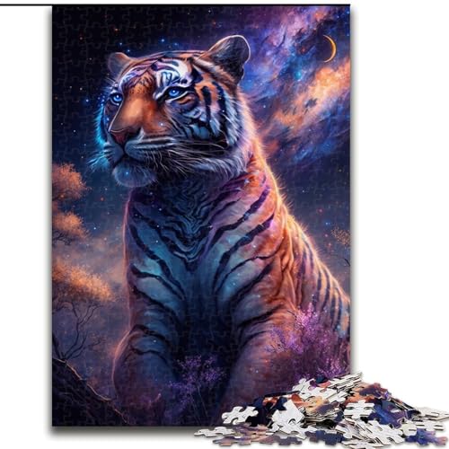 1000-teiliges Puzzle Planet Tiger aus Pappe, interaktives Familienspiel, Denksportgeschenk, Lernspielzeug, 1000 Teile(26x38cm) von MrChunlong