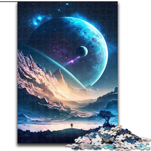 1000-teiliges Puzzle Planetary Paradise aus Holz, interaktives Familienspiel, Denksportgeschenk, Lernspielzeug, 1000 Teile(50x75cm) von MrChunlong