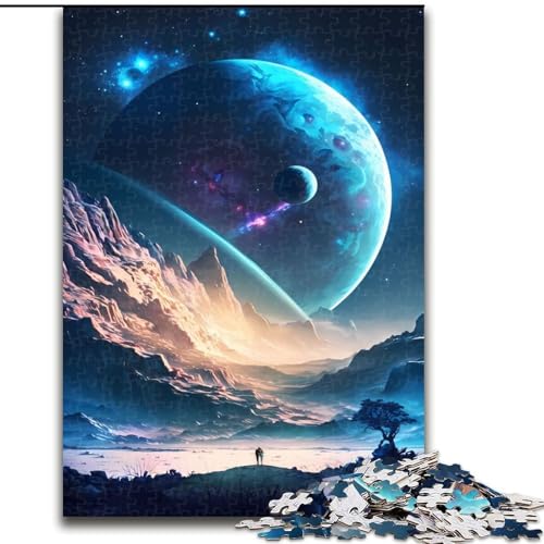 1000-teiliges Puzzle Planetary Paradise aus Pappe, interaktives Familienspiel, Denksportgeschenk, Lernspielzeug, 1000 Teile(26x38cm) von MrChunlong