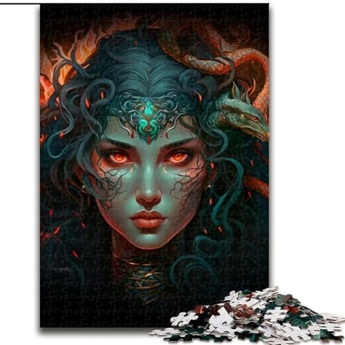 1000-teiliges Puzzle Queen of Fire aus Holz, interaktives Familienspiel, Denksportgeschenk, Lernspielzeug, 1000 Teile(50x75cm) von MrChunlong