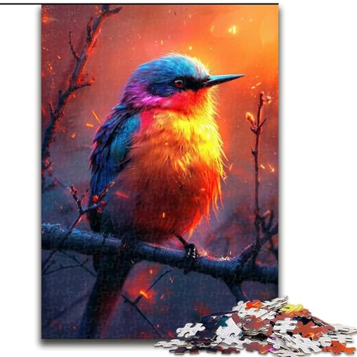 1000-teiliges Puzzle Schöne Vögel aus Pappe, interaktives Familienspiel, Denksportgeschenk, Lernspielzeug, 1000 Teile(26x38cm) von MrChunlong