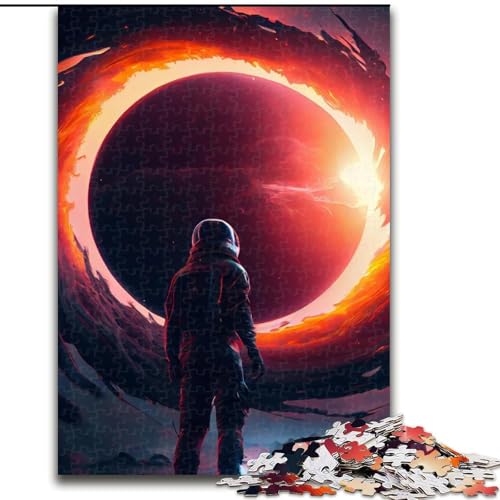 1000-teiliges Puzzle Schwarzes Loch, Kunstpuzzle aus Pappe, interaktives Familienspiel, Denksportgeschenk, Lernspielzeug, 1000 Teile(26x38cm) von MrChunlong
