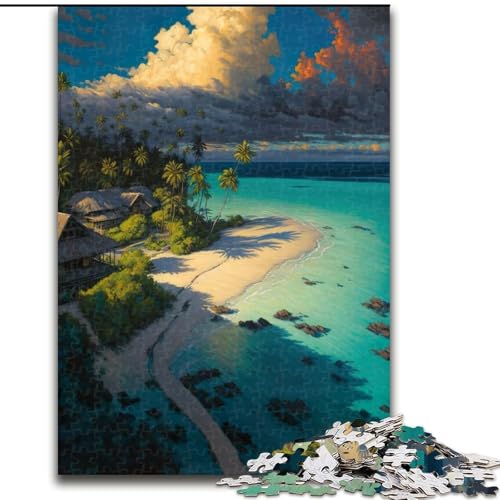 1000-teiliges Puzzle Sommerferien-Puzzle aus Holz, interaktives Familienspiel, Denksportgeschenk, Lernspielzeug, 1000 Teile(50x75cm) von MrChunlong