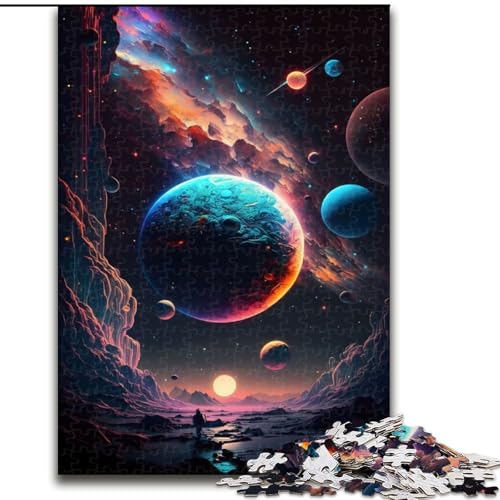1000-teiliges Puzzle Strange Universe aus Holz, interaktives Familienspiel, Denksportgeschenk, Lernspielzeug, 1000 Teile(50x75cm) von MrChunlong