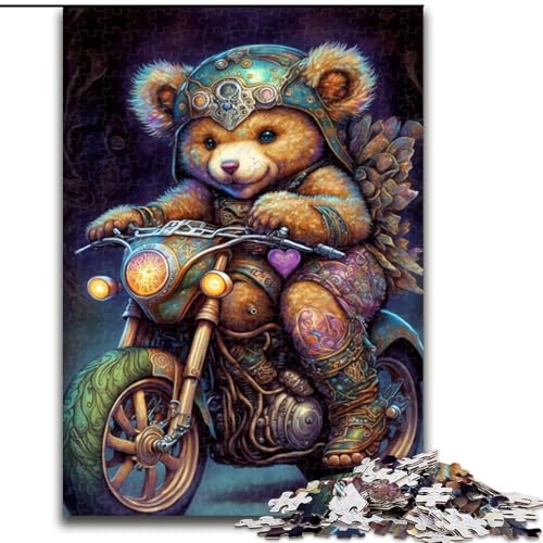 1000-teiliges Puzzle für Erwachsene, Art Bear Puzzle aus Pappe, mit interaktivem Familienspiel, Kinder ab 14 Jahren, 1000 Teile(26x38cm) von MrChunlong