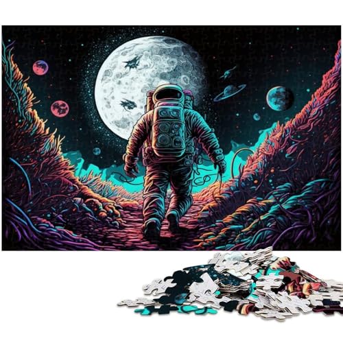 1000-teiliges Puzzle für Erwachsene, Astronauten-Puzzle aus Pappe, schwieriges Denkspiel für Jugendliche, 26x38cm/10,23x14,96 Zoll 1000-teiliges Puzzle für Erwachsene, Astronauten-Puzzle aus Pappe, schwieriges Denkspiel für Jugendliche, 26x38cm/10,23x14,96 Zoll von MrChunlong