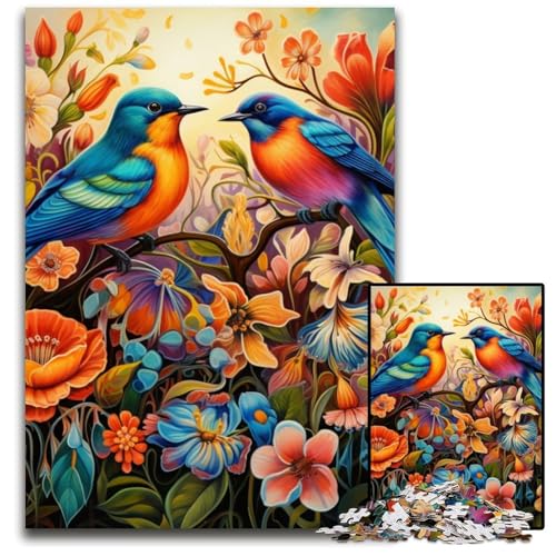 1000-teiliges Puzzle für Erwachsene, Blumen- und Vogelwelt-Puzzles für Erwachsene, Denkspiel für Teenager, 26x38cm/10,23x14,96 Zoll 1000-teiliges Puzzle für Erwachsene, Blumen- und Vogelwelt-Puzzles für Erwachsene, Denkspiel für Teenager, 26x38cm/10,23x14,96 Zoll von MrChunlong