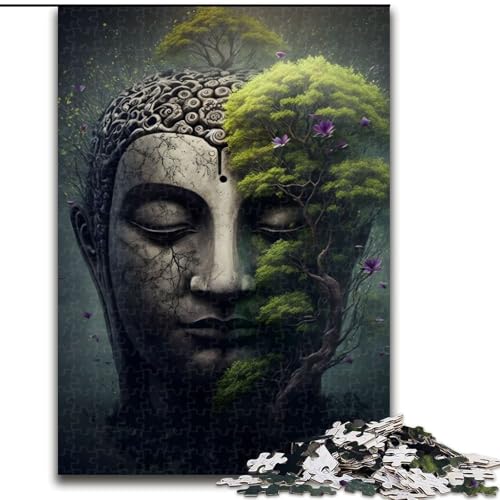 1000-teiliges Puzzle für Erwachsene, Buddha in der Natur, Puzzle aus Pappe, mit interaktivem Familienspiel, Kinder ab 14 Jahren, 1000 Teile(26x38cm) von MrChunlong