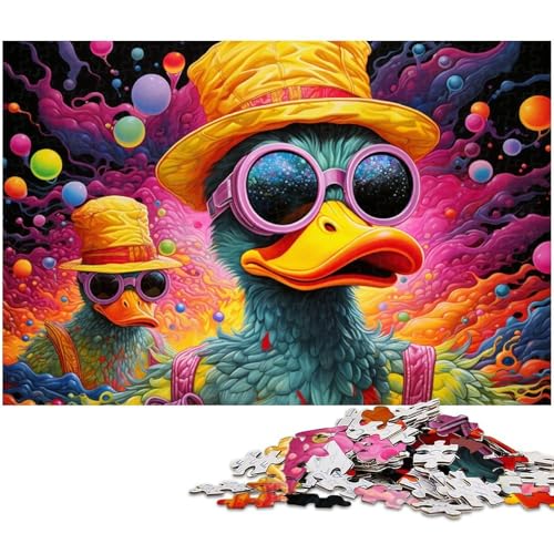 1000-teiliges Puzzle für Erwachsene, Bunte Kunstenten, Holzpuzzle, hochschwieriges Denkspiel für Teenager, 50x75cm/19,68x29,52 Zoll 1000-teiliges Puzzle für Erwachsene, Bunte Kunstenten, Holzpuzzle, hochschwieriges Denkspiel für Teenager, 50x75cm/19,68x29,52 Zoll von MrChunlong
