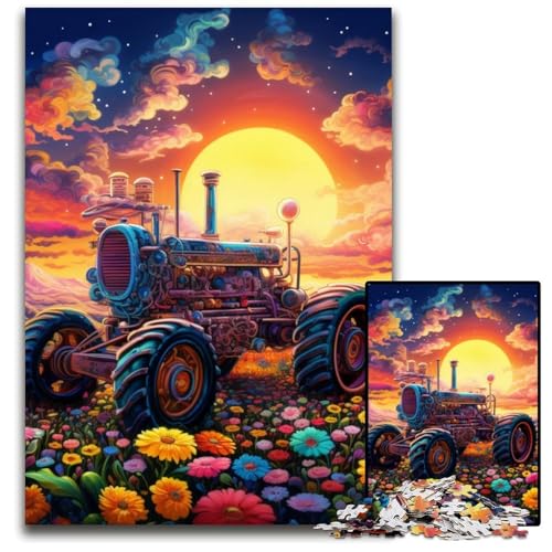 1000-teiliges Puzzle für Erwachsene, Bunte Traktor-Puzzles für Erwachsene, perfekt für Halloween, Weihnachten, Geburtstagsgeschenk, 26x38cm/10,23x14,96 Zoll 1000-teiliges Puzzle für Erwachsene, Bunte Traktor-Puzzles für Erwachsene, perfekt für Halloween, Weihnachten, Geburtstagsgeschenk, 26x38cm/10,23x14,96 Zoll von MrChunlong