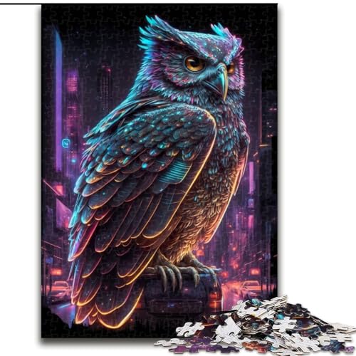 1000-teiliges Puzzle für Erwachsene, Eule aus Holz, Eltern, Partner, Freunde – ab 14 Jahren, 50x75cm, zum Geburtstag, Feiertag, Weihnachten, Halloween 1000-teiliges Puzzle für Erwachsene, Eule aus Holz, Eltern, Partner, Freunde – ab 14 Jahren, 50x75cm, zum Geburtstag, Feiertag, Weihnachten, Halloween von MrChunlong
