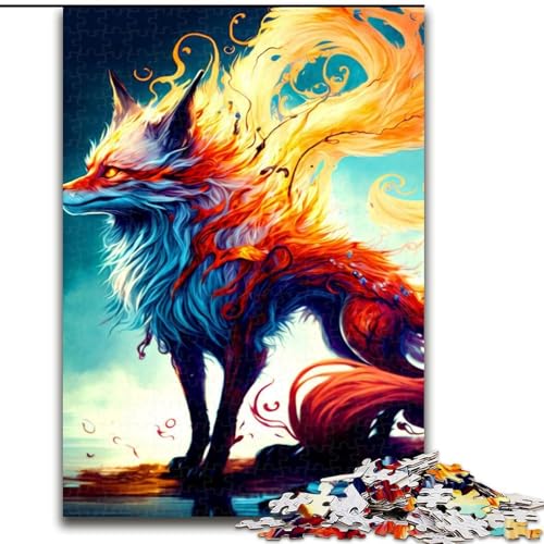 1000-teiliges Puzzle für Erwachsene, Fantasy-Fuchs-Puzzle aus Holz, ideal als Dekoration für Zuhause und Büro, Geburtstag, 1000 Teile(50x75cm) von MrChunlong
