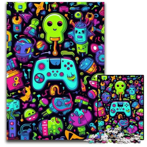 1000-teiliges Puzzle für Erwachsene, Farbspiel-Puzzles für Erwachsene, perfekt für Halloween, Weihnachten, Geburtstagsgeschenk, 26x38cm/10,23x14,96 Zoll 1000-teiliges Puzzle für Erwachsene, Farbspiel-Puzzles für Erwachsene, perfekt für Halloween, Weihnachten, Geburtstagsgeschenk, 26x38cm/10,23x14,96 Zoll von MrChunlong