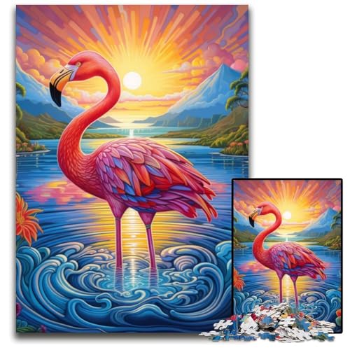 1000-teiliges Puzzle für Erwachsene, Flamingo-Puzzles für Erwachsene, Denkspiel für Teenager, 26x38cm/10,23x14,96 Zoll 1000-teiliges Puzzle für Erwachsene, Flamingo-Puzzles für Erwachsene, Denkspiel für Teenager, 26x38cm/10,23x14,96 Zoll von MrChunlong