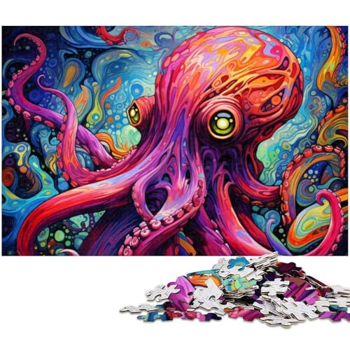 1000-teiliges Puzzle für Erwachsene, Galaxie-Oktopus, Holzpuzzle, hochschwieriges Denkspiel für Jugendliche, 50x75cm/19,68x29,52 Zoll 1000-teiliges Puzzle für Erwachsene, Galaxie-Oktopus, Holzpuzzle, hochschwieriges Denkspiel für Jugendliche, 50x75cm/19,68x29,52 Zoll von MrChunlong