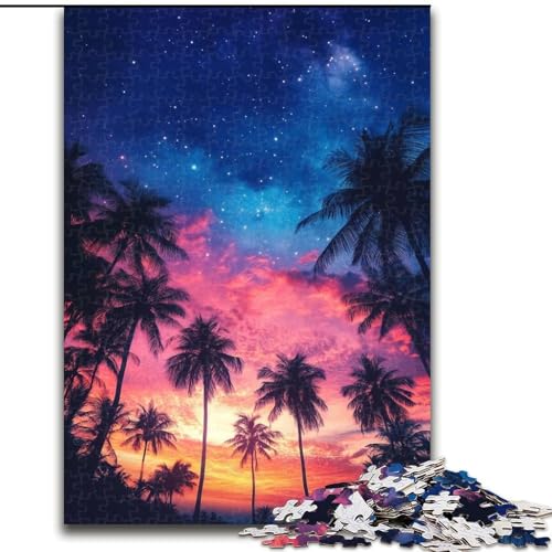1000-teiliges Puzzle für Erwachsene, Galaxy Beach Puzzle aus Pappe, ideales Urlaubs- oder Geburtstagsgeschenk, Partyspielspielzeug, 1000 Teile(26x38cm) von MrChunlong