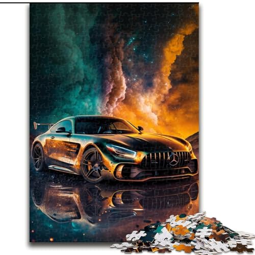 1000-teiliges Puzzle für Erwachsene, Galaxy-Sportwagen-Puzzle, aus Pappe, Familieninteraktion und Gehirn-Herausforderung, Familienaktivitäts-Herausforderung, 1000 Teile(26x38cm) von MrChunlong