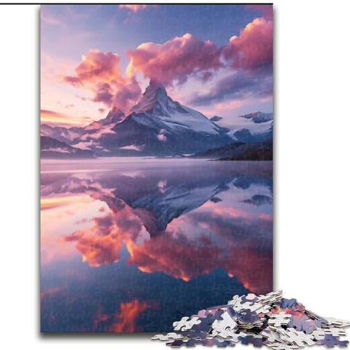 1000-teiliges Puzzle für Erwachsene, Geschenke, wunderschöne Berge und Seen, Lernspielzeug, Familienspiele, einzigartige Geburtstags- und Geschenkideen (Größe 26x38cm) von MrChunlong