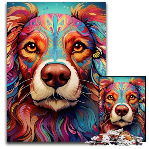 1000-teiliges Puzzle für Erwachsene, Hunde-Holzpuzzle, schwieriges Denkspiel für Jugendliche, 50x75cm/19,68x29,52 Zoll 1000-teiliges Puzzle für Erwachsene, Hunde-Holzpuzzle, schwieriges Denkspiel für Jugendliche, 50x75cm/19,68x29,52 Zoll von MrChunlong