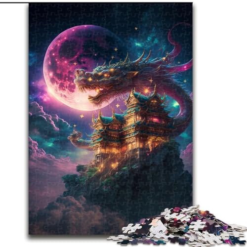 1000-teiliges Puzzle für Erwachsene, Japanisches Drachen-Puzzle aus Pappe, mit interaktivem Familienspiel, Kinder ab 14 Jahren, 1000 Teile(26x38cm) von MrChunlong