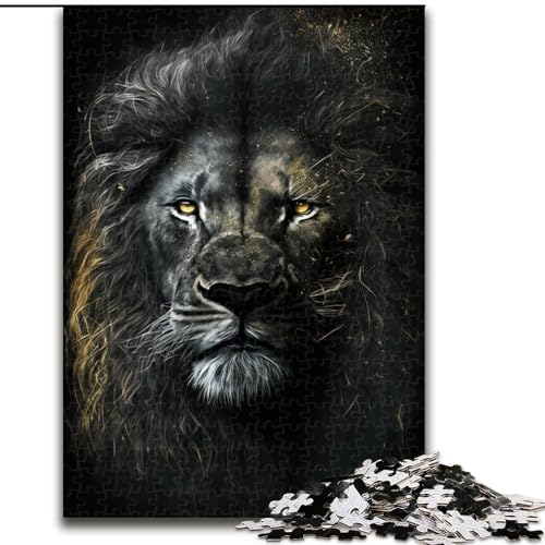 1000-teiliges Puzzle für Erwachsene, Kunst, Bunte Löwen, aus Pappe, ideal als Dekoration für Zuhause und Büro, Geburtstag, 1000 Teile(26x38cm) von MrChunlong