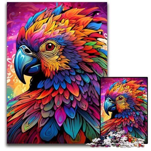 1000-teiliges Puzzle für Erwachsene, Kunstpapagei-Puzzle für Erwachsene, perfekt für Halloween, Weihnachten, Geburtstagsgeschenk, 26x38cm/10,23x14,96 Zoll 1000-teiliges Puzzle für Erwachsene, Kunstpapagei-Puzzle für Erwachsene, perfekt für Halloween, Weihnachten, Geburtstagsgeschenk, 26x38cm/10,23x14,96 Zoll von MrChunlong