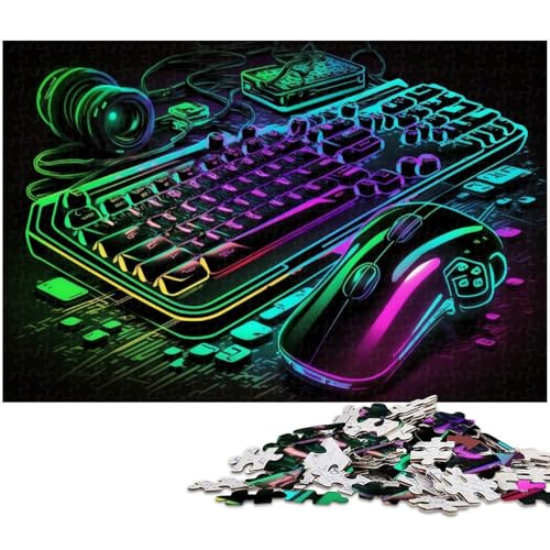 1000-teiliges Puzzle für Erwachsene, Neon-Retro-Spiele, Puzzles für Erwachsene, Denkspiel für Teenager, 50x75cm/19,68x29,52 Zoll 1000-teiliges Puzzle für Erwachsene, Neon-Retro-Spiele, Puzzles für Erwachsene, Denkspiel für Teenager, 50x75cm/19,68x29,52 Zoll von MrChunlong