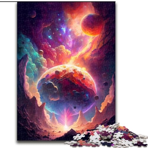 1000-teiliges Puzzle für Erwachsene, Planeten-Explosionspuzzle aus Pappe, anspruchsvolles Denkspiel für Teenager, Spaß für den Familienspieleabend, 1000 Teile(26x38cm) von MrChunlong