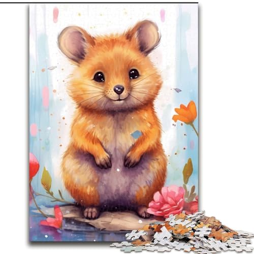 1000-teiliges Puzzle für Erwachsene, Quokka-Tierpuzzle aus Holz, ideales Urlaubs- oder Geburtstagsgeschenk, Partyspielspielzeug, 1000 Teile(50x75cm) von MrChunlong