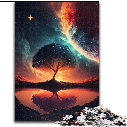 1000-teiliges Puzzle für Erwachsene, Sonnenuntergangs-Fantasie-Puzzle aus Pappe, mit interaktivem Familienspiel, Kinder ab 14 Jahren, 1000 Teile(26x38cm) von MrChunlong