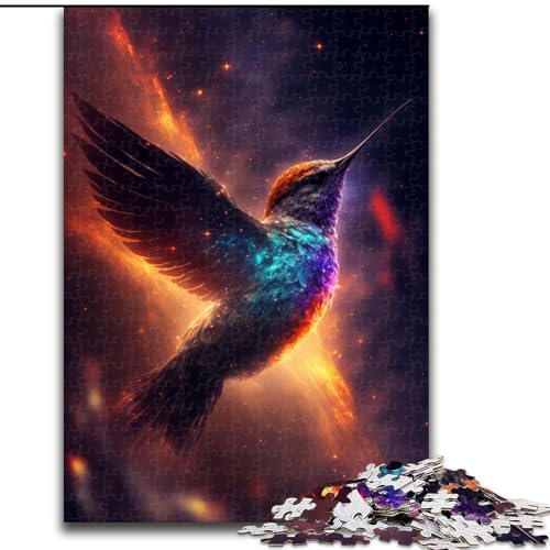 1000-teiliges Puzzle für Erwachsene, Star Sipper-Kolibri-Puzzle aus Holz, entspannende Unterhaltung, Heimdekoration, 1000 Teile(50x75cm) von MrChunlong