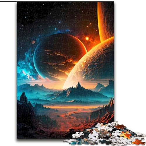 1000-teiliges Puzzle für Erwachsene, Stellar Plateau Universe Puzzle aus Holz, ideales Urlaubs- oder Geburtstagsgeschenk, Partyspielspielzeug, 1000 Teile(50x75cm) von MrChunlong