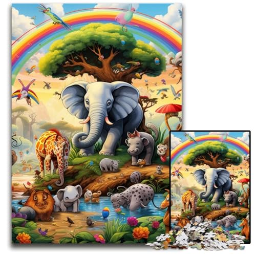 1000-teiliges Puzzle für Erwachsene, Tierwelt-Puzzle für Erwachsene, perfekt für Halloween, Weihnachten, Geburtstagsgeschenk, 26x38cm/10,23x14,96 Zoll 1000-teiliges Puzzle für Erwachsene, Tierwelt-Puzzle für Erwachsene, perfekt für Halloween, Weihnachten, Geburtstagsgeschenk, 26x38cm/10,23x14,96 Zoll von MrChunlong