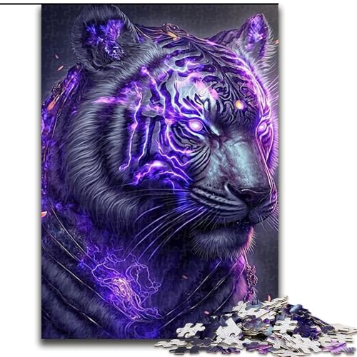 1000-teiliges Puzzle für Erwachsene, Tiger-Puzzle aus Pappe, ideales Urlaubs- oder Geburtstagsgeschenk, Partyspiel-Spielzeug, 1000 Teile(26x38cm) von MrChunlong