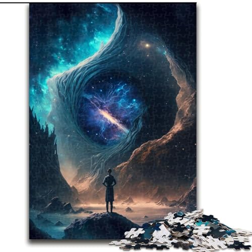 1000-teiliges Puzzle für Erwachsene, Weltraumbeobachter-Puzzle aus Pappe, mit interaktivem Familienspiel, Kinder ab 14 Jahren, 1000 Teile(26x38cm) von MrChunlong