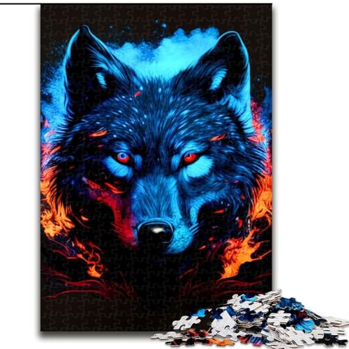 1000-teiliges Puzzle für Erwachsene, Wolfspuzzle aus Pappe, mit interaktivem Familienspiel, Kinder ab 14 Jahren, 1000 Teile(26x38cm) von MrChunlong