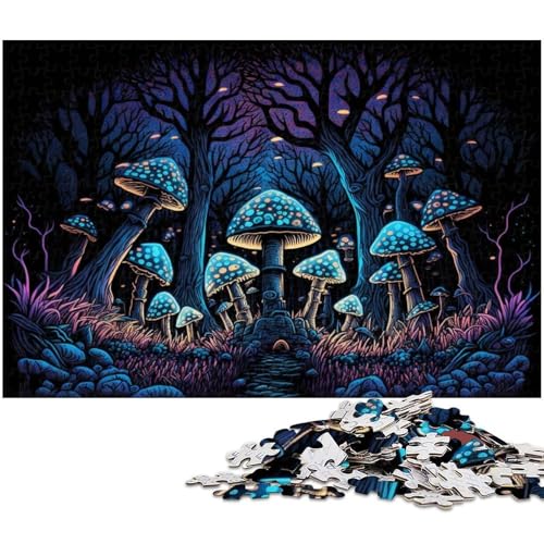 1000-teiliges Puzzle für Erwachsene, Zauberpilze, Papppuzzle, hochschwieriges Denkspiel für Jugendliche, 26x38cm/10,23x14,96 Zoll 1000-teiliges Puzzle für Erwachsene, Zauberpilze, Papppuzzle, hochschwieriges Denkspiel für Jugendliche, 26x38cm/10,23x14,96 Zoll von MrChunlong