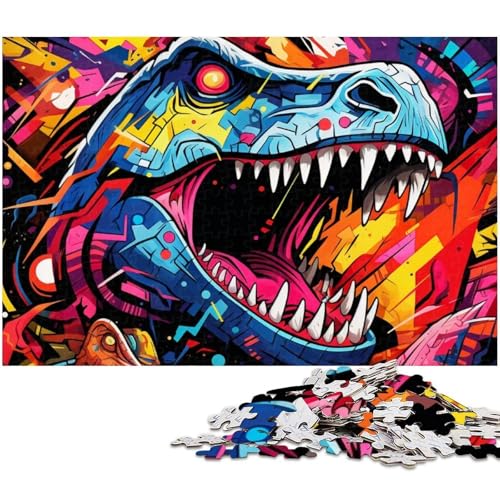 1000-teiliges Puzzle für Erwachsene, antike Dinosaurier, Holzpuzzle, hochschwieriges Denkspiel für Jugendliche, 50x75cm/19,68x29,52 Zoll 1000-teiliges Puzzle für Erwachsene, antike Dinosaurier, Holzpuzzle, hochschwieriges Denkspiel für Jugendliche, 50x75cm/19,68x29,52 Zoll von MrChunlong
