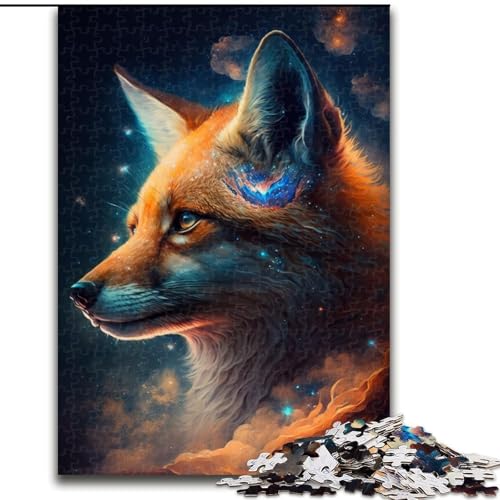 1000-teiliges Puzzle für Erwachsene, bunter Fuchs, aus Holz, Eltern, Partner, Freunde – ab 14 Jahren, 50x75cm, zum Geburtstag, Feiertag, Weihnachten, Halloween von MrChunlong