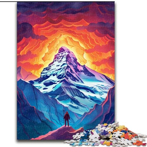 1000-teiliges Puzzle für Erwachsene, farbenfrohe, wunderschöne Berge, aus Holz, Eltern, Partner, Freunde – ab 14 Jahren, 50x75cm, zum Geburtstag, Urlaub, Weihnachten, Halloween 1000-teiliges Puzzle für Erwachsene, farbenfrohe, wunderschöne Berge, aus Holz, Eltern, Partner, Freunde – ab 14 Jahren, 50x75cm, zum Geburtstag, Urlaub, Weihnachten, Halloween von MrChunlong