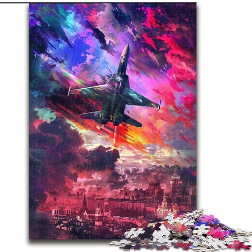 1000-teiliges Puzzle für Erwachsene, farbenfrohes Kämpfer-Puzzle aus Pappe, mit interaktivem Familienspiel, Kinder ab 14 Jahren, 1000 Teile(26x38cm) von MrChunlong