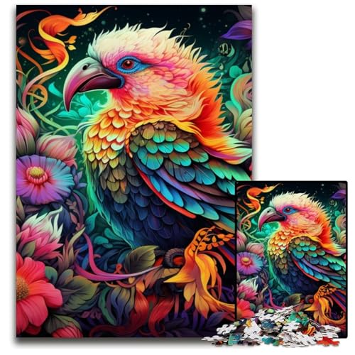 1000-teiliges Puzzle für Erwachsene, farbenfrohes Kunstvogel-Holzpuzzle, hochschwieriges Denkspiel für Jugendliche, 50x75cm/19,68x29,52 Zoll 1000-teiliges Puzzle für Erwachsene, farbenfrohes Kunstvogel-Holzpuzzle, hochschwieriges Denkspiel für Jugendliche, 50x75cm/19,68x29,52 Zoll von MrChunlong