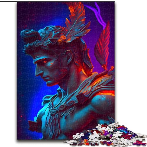 1000-teiliges Puzzle für Erwachsene Dark Hermes aus Pappe, ideal als Dekoration für Zuhause und das Büro, Geburtstag, 1000 Teile(26x38cm) von MrChunlong