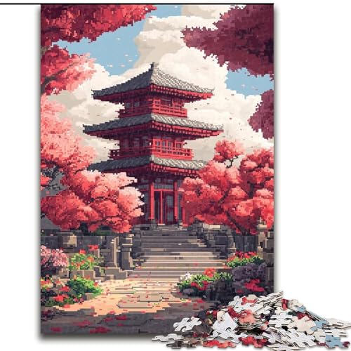 1000-teiliges Puzzle für Erwachsene im japanischen Stil, aus Pappe, mit interaktivem Familienspiel, Kinder ab 14 Jahren, 1000 Teile(26x38cm) von MrChunlong