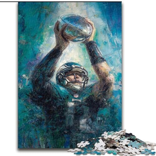 1000-teiliges Puzzle für Erwachsene und Jugendliche, American Football, Lernspielzeug und Spiele für Erwachsene und Jugendliche (Größe 26x38cm) von MrChunlong