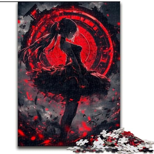 1000-teiliges Puzzle für Erwachsene und Jugendliche, Anime-Mädchen, Lernspiele, Heimdekoration ganze Familie (Größe 26x38cm) von MrChunlong