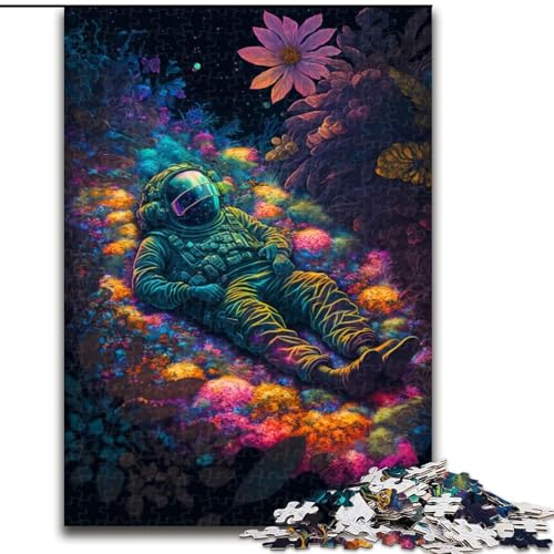 1000-teiliges Puzzle für Erwachsene und Jugendliche, Astronauten, Familienaktivität, einzigartige Heimdekoration und Geschenke für Kinder ab 14 Jahren (Größe 50x75cm) von MrChunlong