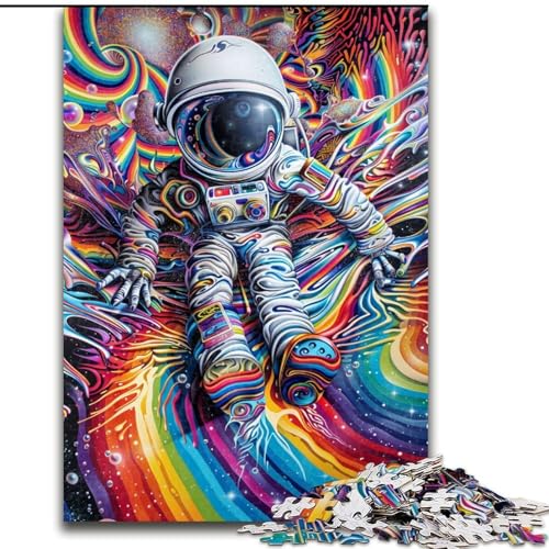 1000-teiliges Puzzle für Erwachsene und Jugendliche, Astronautentraum, Lernspiele, Heimdekoration, ganze Familie (Größe 50x75cm) von MrChunlong