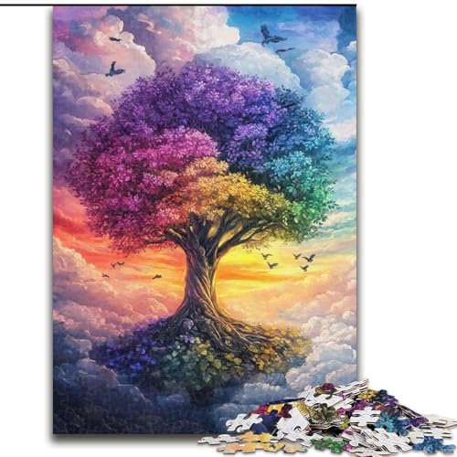 1000-teiliges Puzzle für Erwachsene und Jugendliche, Baum des Lebens, Lernspielzeug und Spiele für Erwachsene und Jugendliche (Größe 50x75cm) von MrChunlong